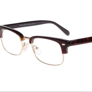 Brand New Clubmaster Eyeglass Frame Editor Oscar Tortoise Gold 53mm w/Ca…